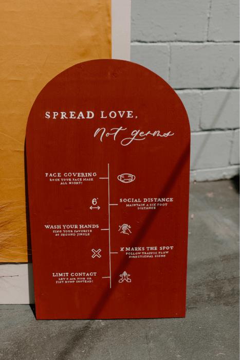 “Spread love, not germs” - Pinterest